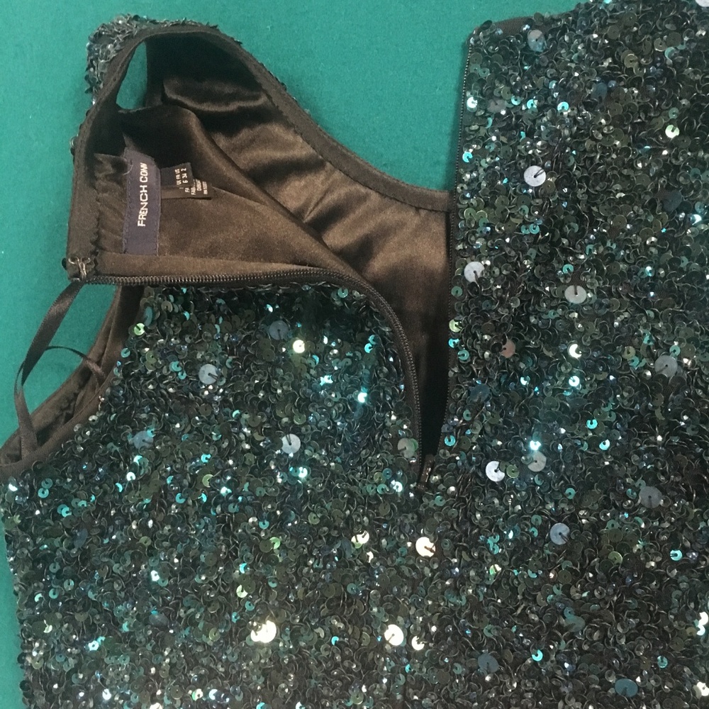 French Connection Colorblock Sequin Sheath Dress, - image 7